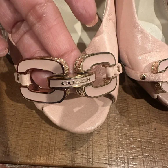 Coach Blush Peep-Toe Heels - Picture 5 of 9